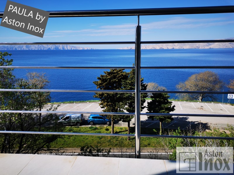 inox ograda na balkonu